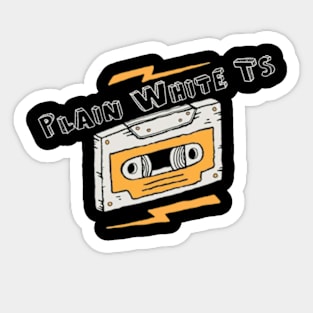 Vintage -Plain White Ts Sticker